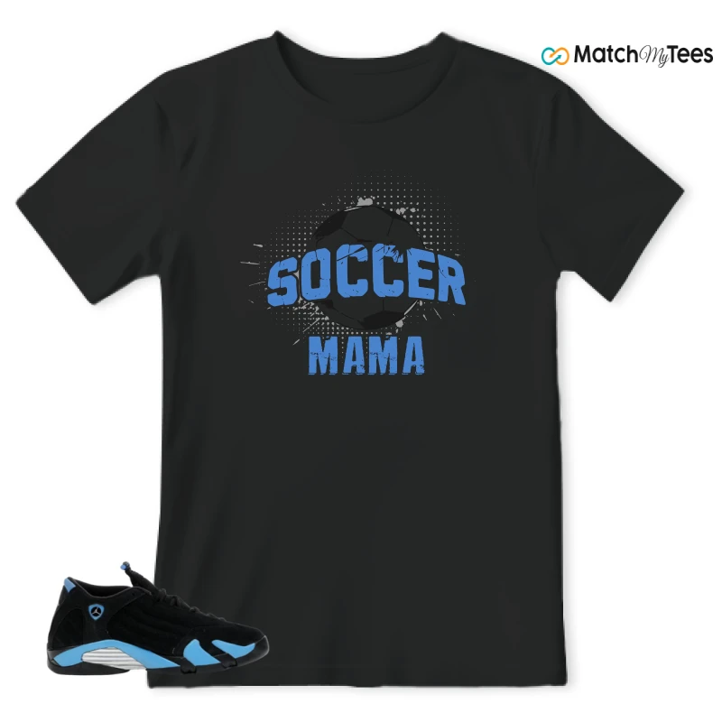 NIKE AIR JORDAN 14 RETRO BLACK UNIVERSITY BLUE (2026) (GS) SNEAKER Matching Tees t-shirt