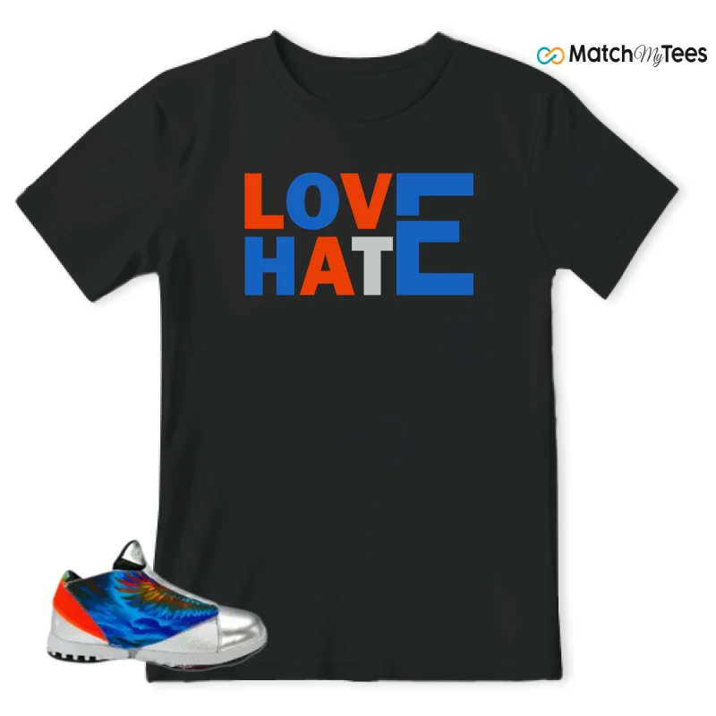 NIKE AIR JORDAN 16 FREE THE YOUTH SNEAKER/METALLIC SILVER/PICANTE RED/METALLIC SILVER/TOTAL ORANGE matching T-shirt