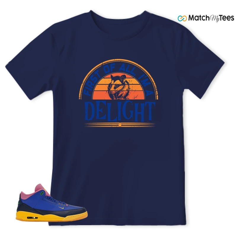 NIKE AIR JORDAN 3 BRAZIL SNEAKER Matching Tees t-shirt