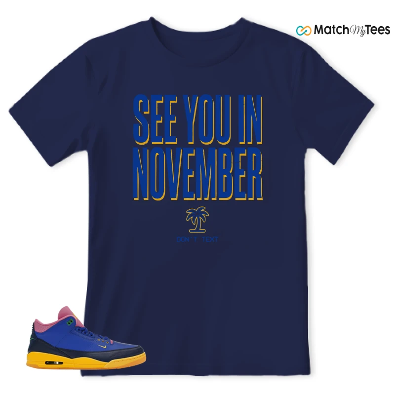 NIKE AIR JORDAN 3 BRAZIL SNEAKER Matching Tees t-shirt