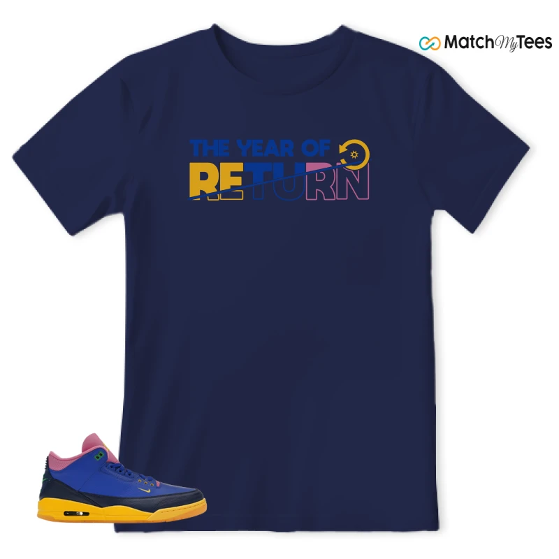 NIKE AIR JORDAN 3 BRAZIL SNEAKER Matching Tees t-shirt