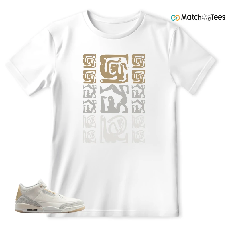 NIKE AIR JORDAN 3 CRAFT IVORY CREAM 2024 SNEAKER Matching Tees t-shirt