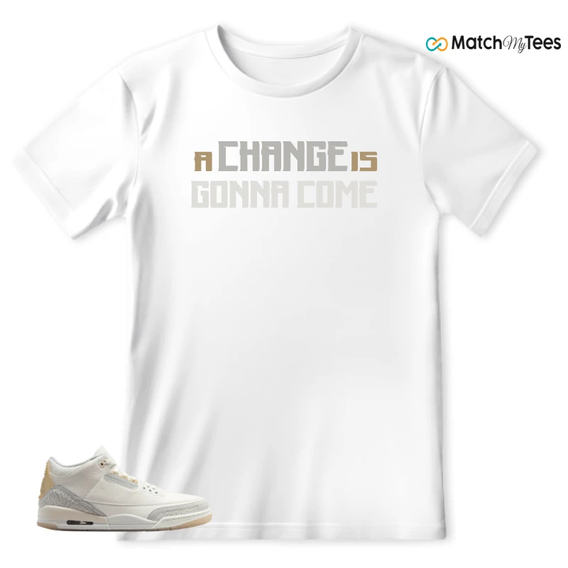 NIKE AIR JORDAN 3 CRAFT IVORY CREAM 2024 SNEAKER Matching Tees t-shirt