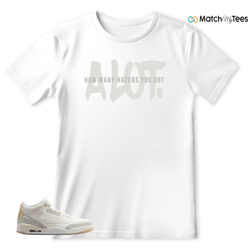NIKE AIR JORDAN 3 CRAFT IVORY CREAM 2024 SNEAKER Matching Tees t-shirt