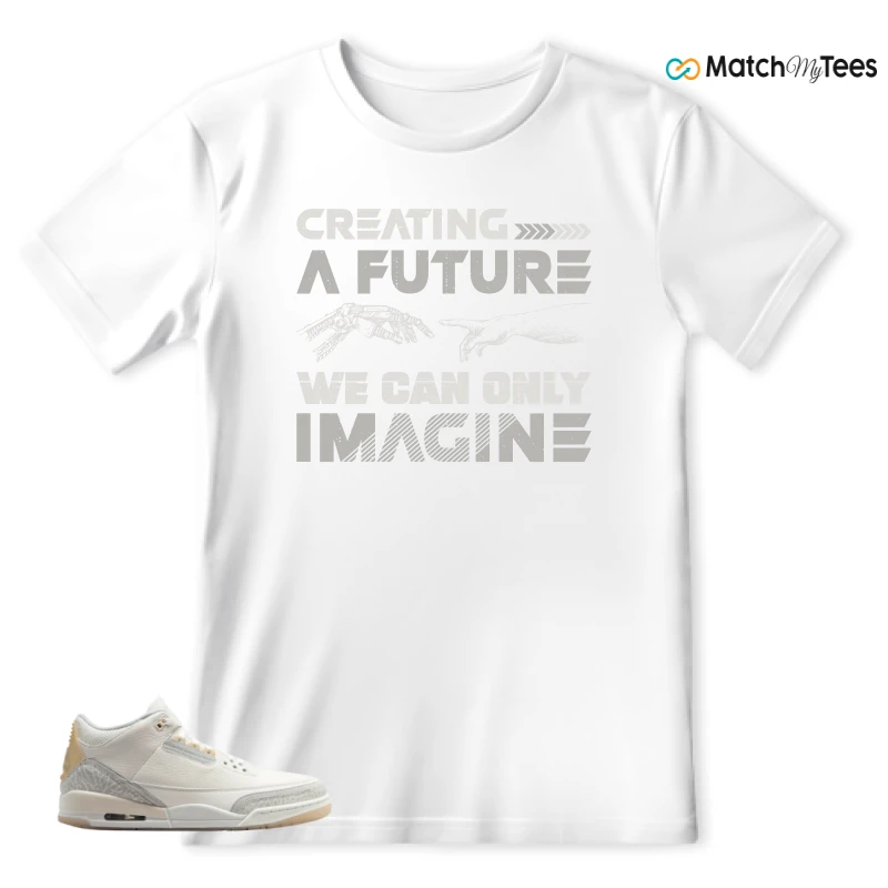 NIKE AIR JORDAN 3 CRAFT IVORY CREAM 2024 SNEAKER Matching Tees t-shirt