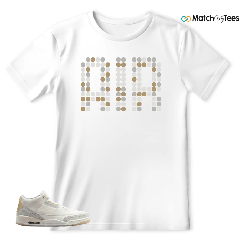 NIKE AIR JORDAN 3 CRAFT IVORY CREAM 2024 SNEAKER Matching Tees t-shirt