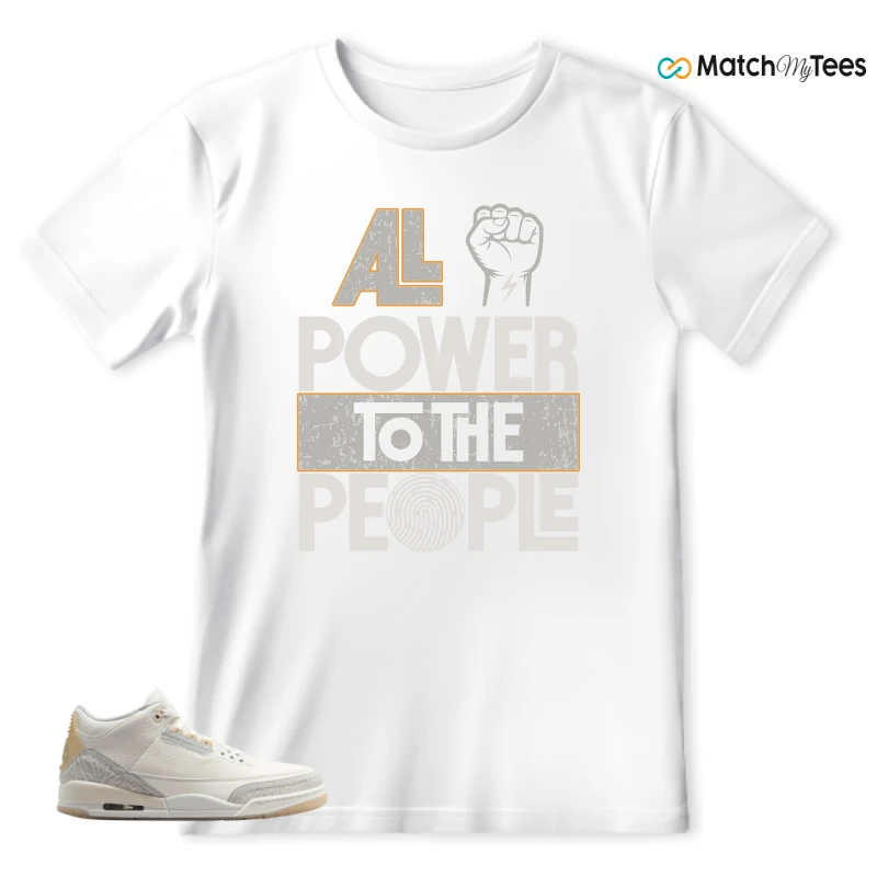 NIKE AIR JORDAN 3 CRAFT IVORY CREAM 2024 SNEAKER Matching Tees t-shirt