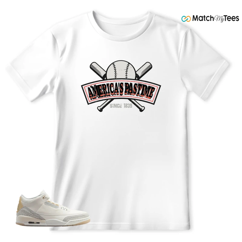 NIKE AIR JORDAN 3 CRAFT IVORY CREAM 2024 SNEAKER Matching Tees t-shirt