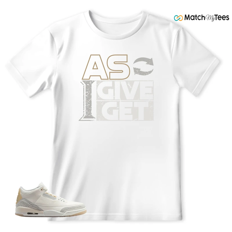 NIKE AIR JORDAN 3 CRAFT IVORY CREAM 2024 SNEAKER Matching Tees t-shirt
