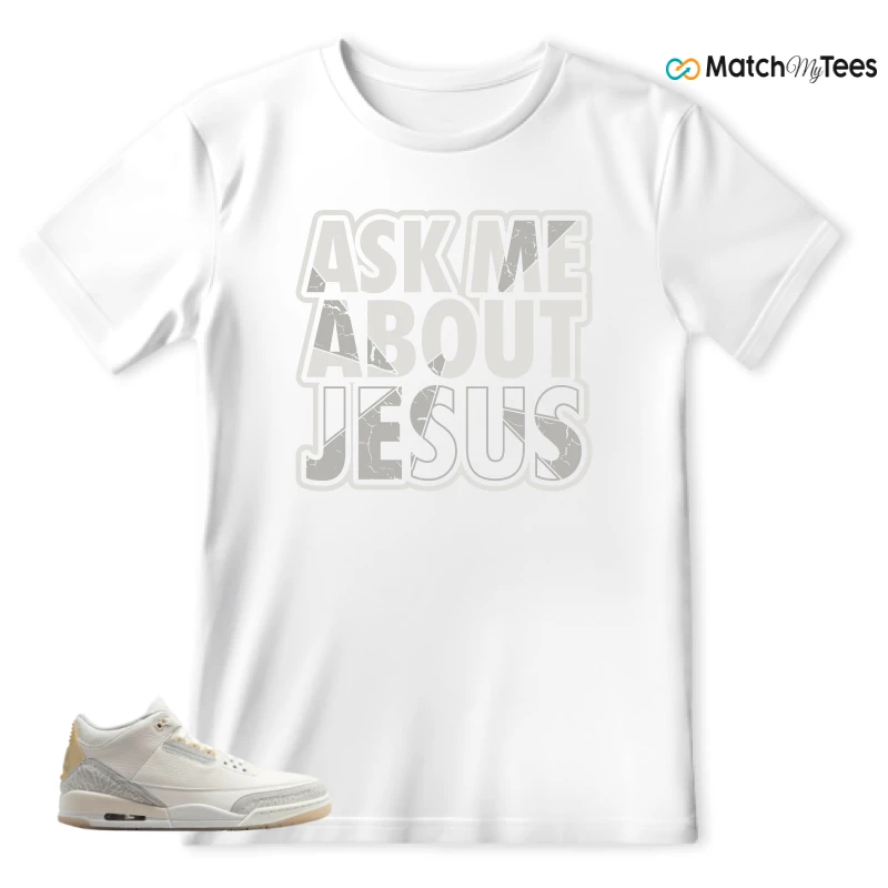 NIKE AIR JORDAN 3 CRAFT IVORY CREAM 2024 SNEAKER Matching Tees t-shirt