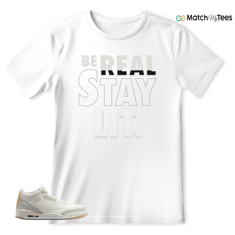 NIKE AIR JORDAN 3 CRAFT IVORY CREAM 2024 SNEAKER Matching Tees t-shirt