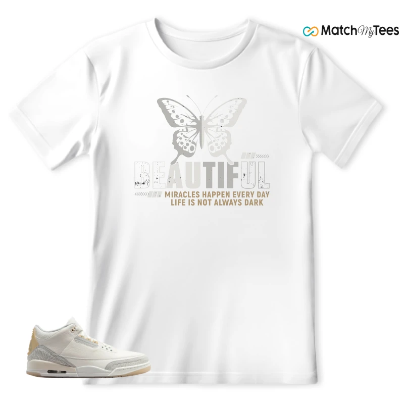NIKE AIR JORDAN 3 CRAFT IVORY CREAM 2024 SNEAKER Matching Tees t-shirt