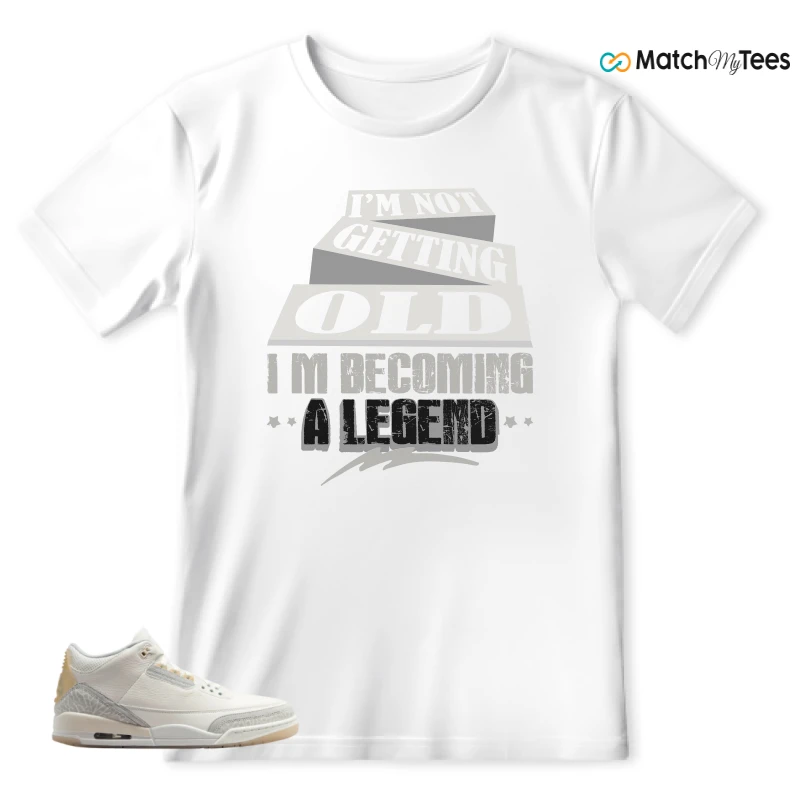 NIKE AIR JORDAN 3 CRAFT IVORY CREAM 2024 SNEAKER Matching Tees t-shirt