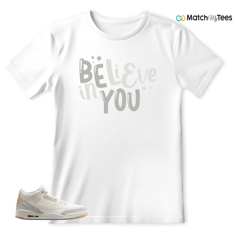 NIKE AIR JORDAN 3 CRAFT IVORY CREAM 2024 SNEAKER Matching Tees t-shirt