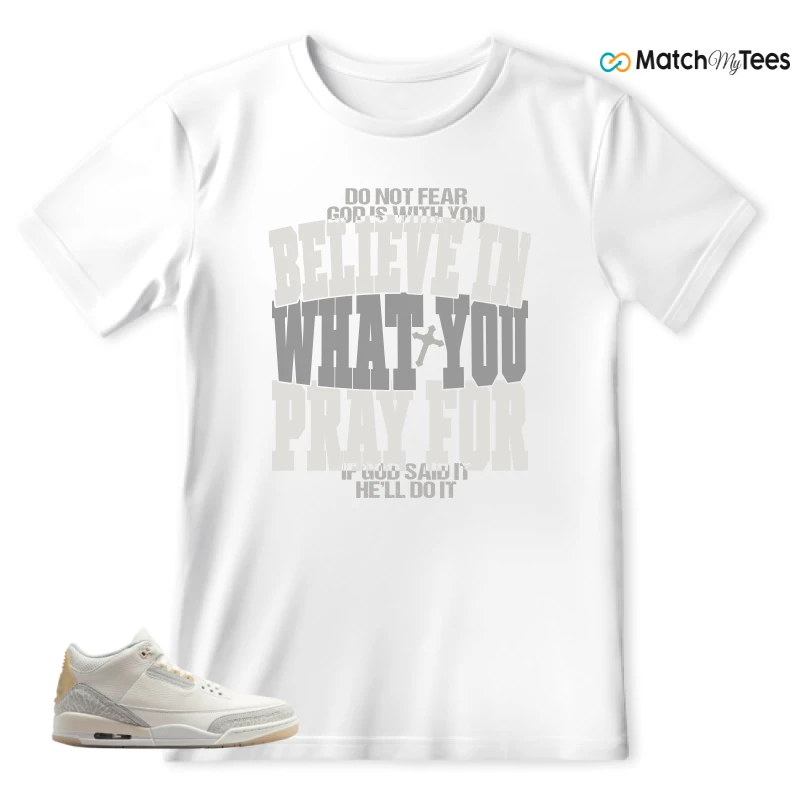 NIKE AIR JORDAN 3 CRAFT IVORY CREAM 2024 SNEAKER Matching Tees t-shirt