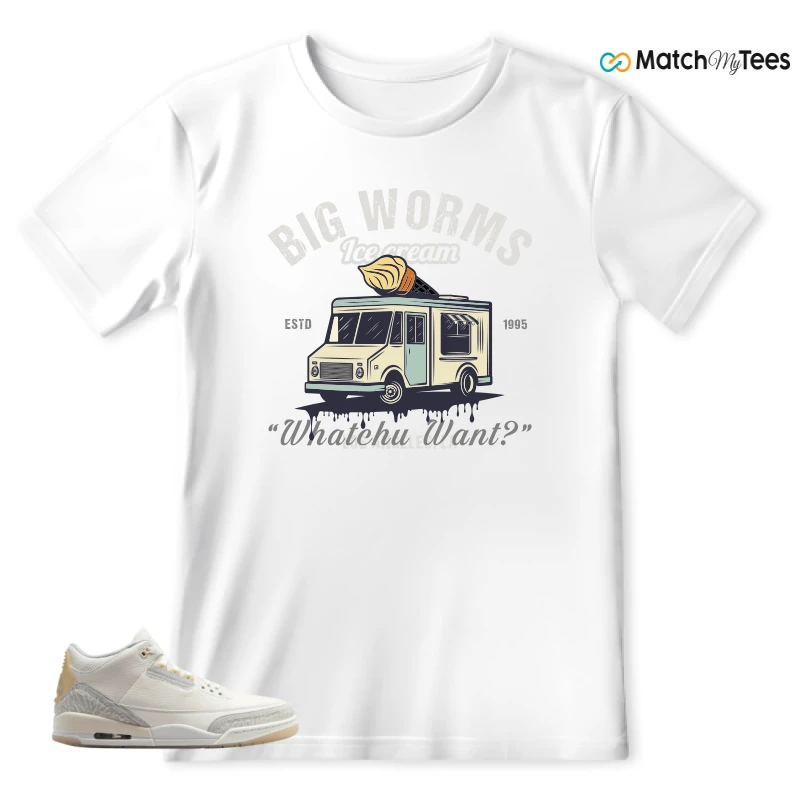 NIKE AIR JORDAN 3 CRAFT IVORY CREAM 2024 SNEAKER Matching Tees t-shirt