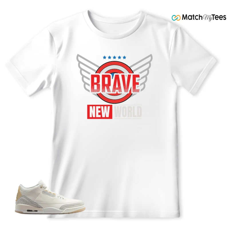 NIKE AIR JORDAN 3 CRAFT IVORY CREAM 2024 SNEAKER Matching Tees t-shirt