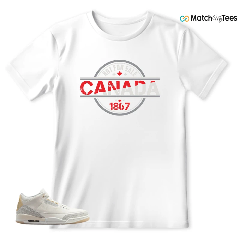 NIKE AIR JORDAN 3 CRAFT IVORY CREAM 2024 SNEAKER Matching Tees t-shirt