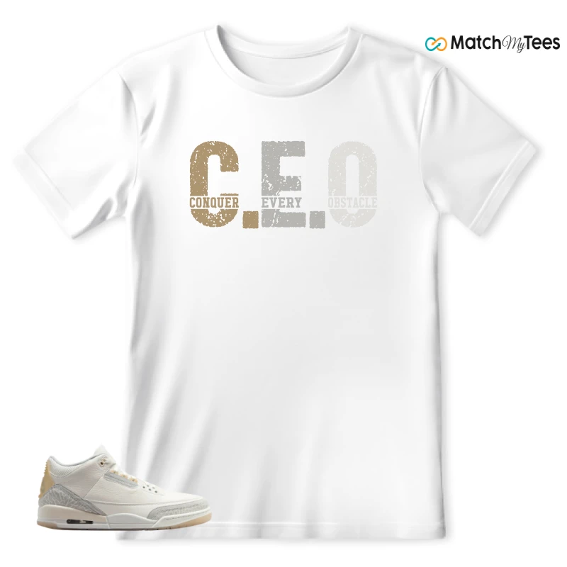 NIKE AIR JORDAN 3 CRAFT IVORY CREAM 2024 SNEAKER Matching Tees t-shirt