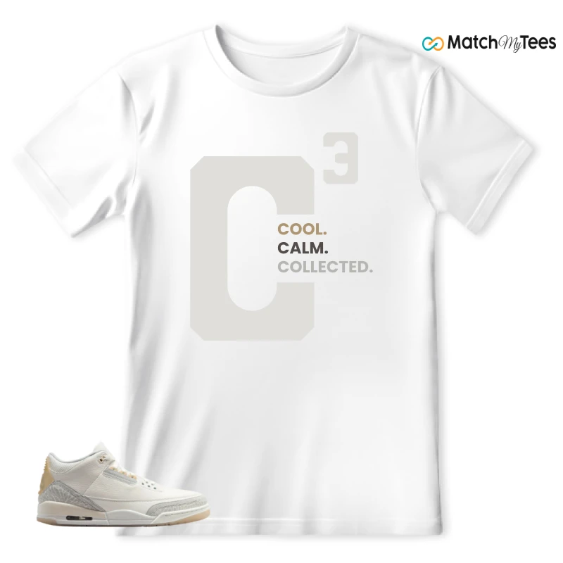 NIKE AIR JORDAN 3 CRAFT IVORY CREAM 2024 SNEAKER Matching Tees t-shirt