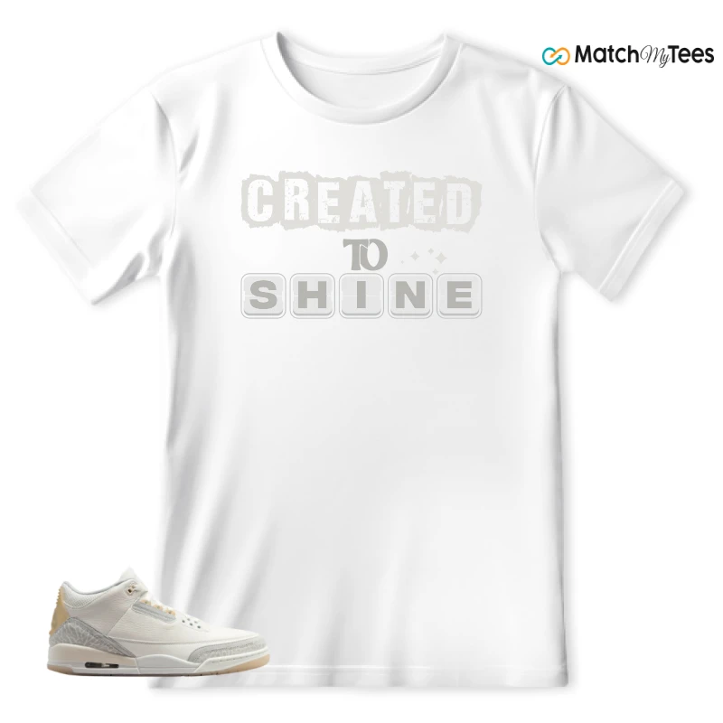 NIKE AIR JORDAN 3 CRAFT IVORY CREAM 2024 SNEAKER Matching Tees t-shirt