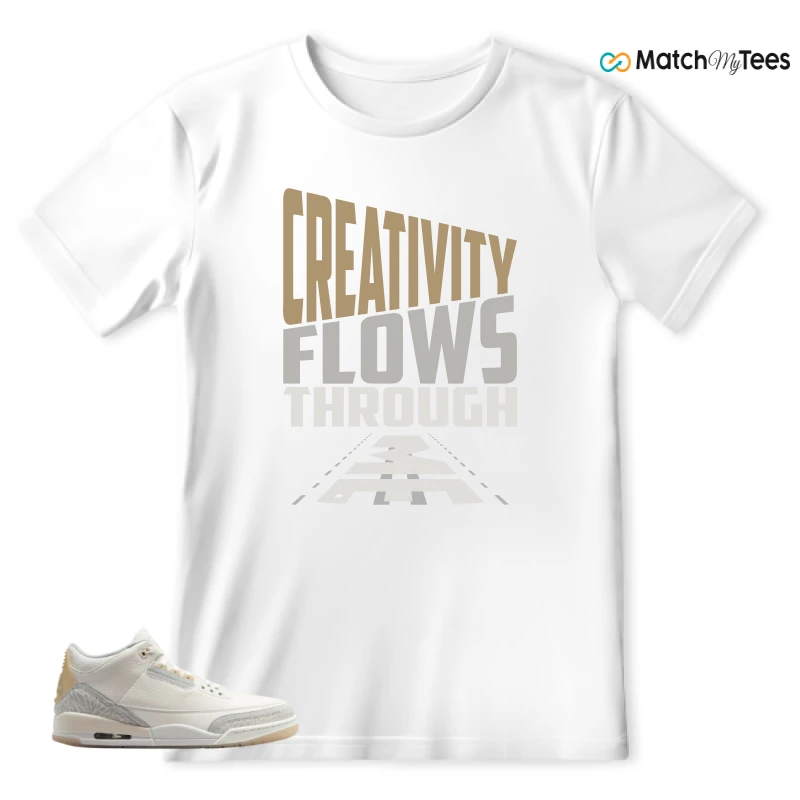 NIKE AIR JORDAN 3 CRAFT IVORY CREAM 2024 SNEAKER Matching Tees t-shirt