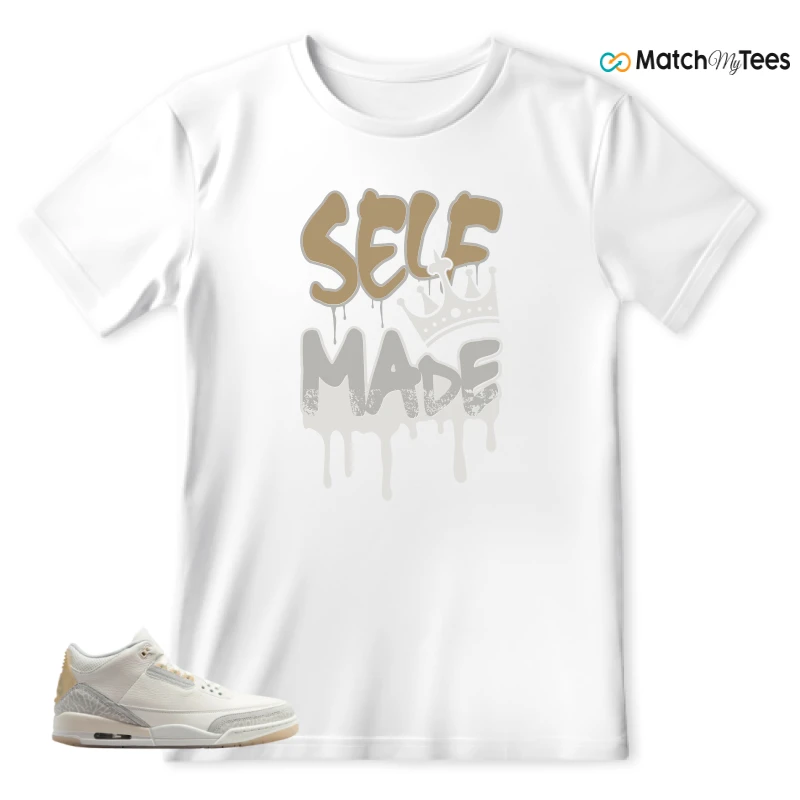 NIKE AIR JORDAN 3 CRAFT IVORY CREAM 2024 SNEAKER Matching Tees t-shirt