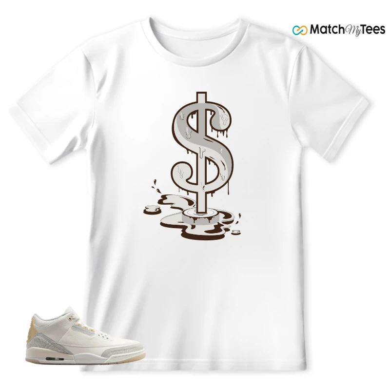 NIKE AIR JORDAN 3 CRAFT IVORY CREAM 2024 SNEAKER Matching Tees t-shirt