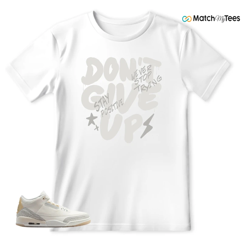 NIKE AIR JORDAN 3 CRAFT IVORY CREAM 2024 SNEAKER Matching Tees t-shirt