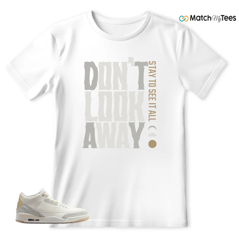 NIKE AIR JORDAN 3 CRAFT IVORY CREAM 2024 SNEAKER Matching Tees t-shirt