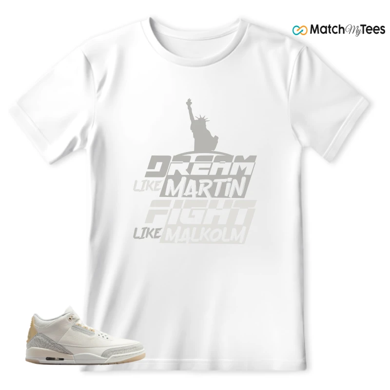 NIKE AIR JORDAN 3 CRAFT IVORY CREAM 2024 SNEAKER Matching Tees t-shirt