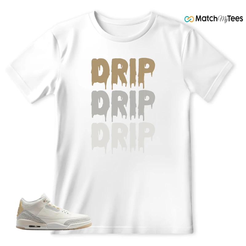 NIKE AIR JORDAN 3 CRAFT IVORY CREAM 2024 SNEAKER Matching Tees t-shirt