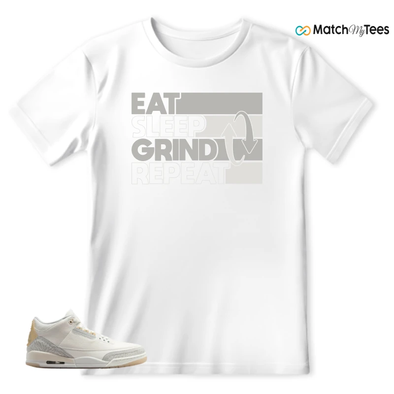 NIKE AIR JORDAN 3 CRAFT IVORY CREAM 2024 SNEAKER Matching Tees t-shirt