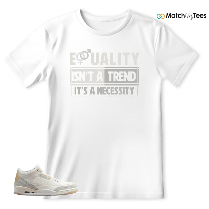 NIKE AIR JORDAN 3 CRAFT IVORY CREAM 2024 SNEAKER Matching Tees t-shirt