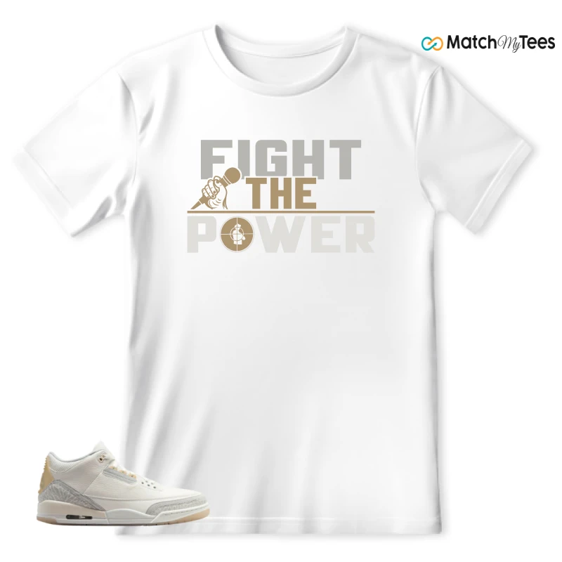NIKE AIR JORDAN 3 CRAFT IVORY CREAM 2024 SNEAKER Matching Tees t-shirt