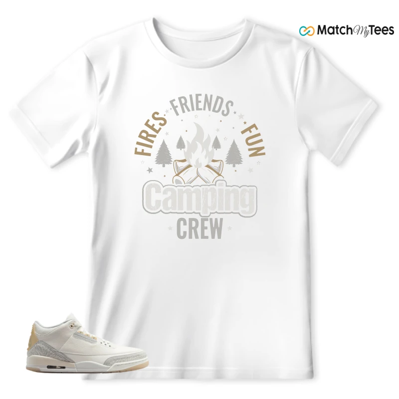 NIKE AIR JORDAN 3 CRAFT IVORY CREAM 2024 SNEAKER Matching Tees t-shirt