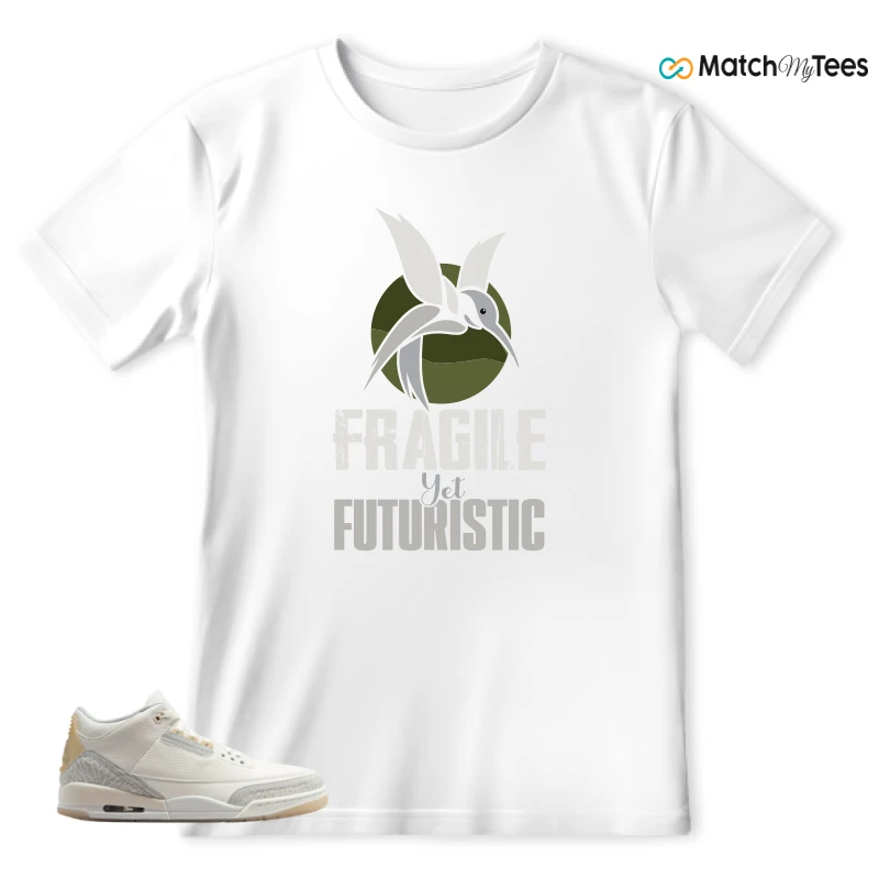 NIKE AIR JORDAN 3 CRAFT IVORY CREAM 2024 SNEAKER Matching Tees t-shirt