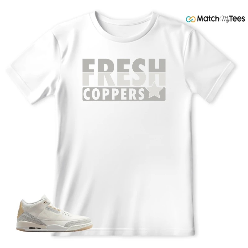 NIKE AIR JORDAN 3 CRAFT IVORY CREAM 2024 SNEAKER Matching Tees t-shirt