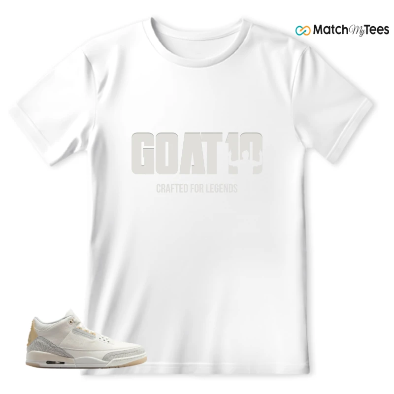 NIKE AIR JORDAN 3 CRAFT IVORY CREAM 2024 SNEAKER Matching Tees t-shirt