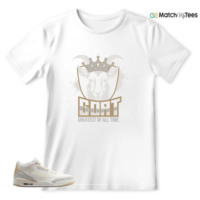 NIKE AIR JORDAN 3 CRAFT IVORY CREAM 2024 SNEAKER Matching Tees t-shirt