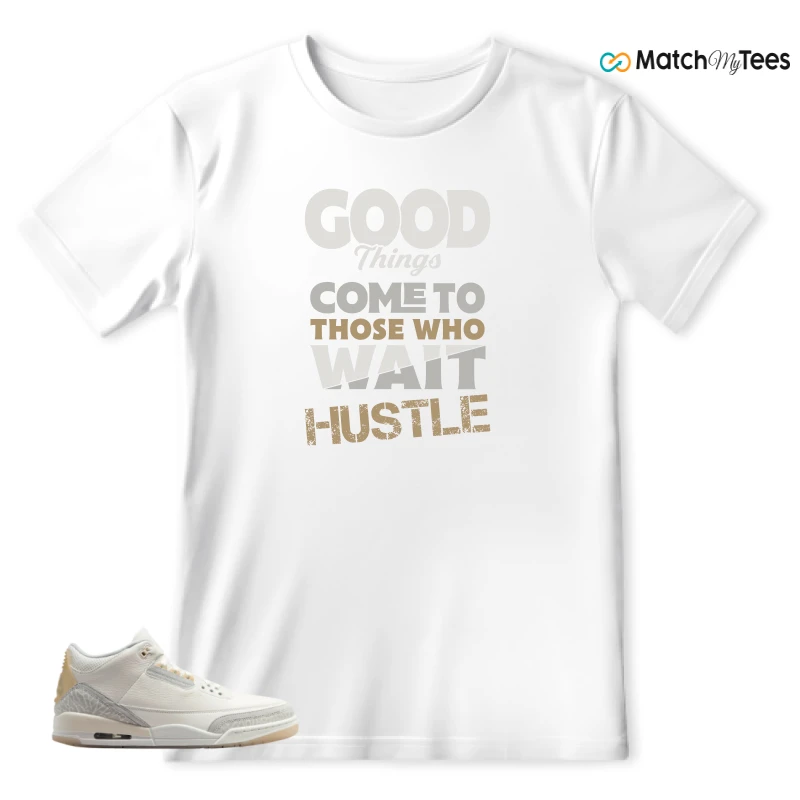NIKE AIR JORDAN 3 CRAFT IVORY CREAM 2024 SNEAKER Matching Tees t-shirt