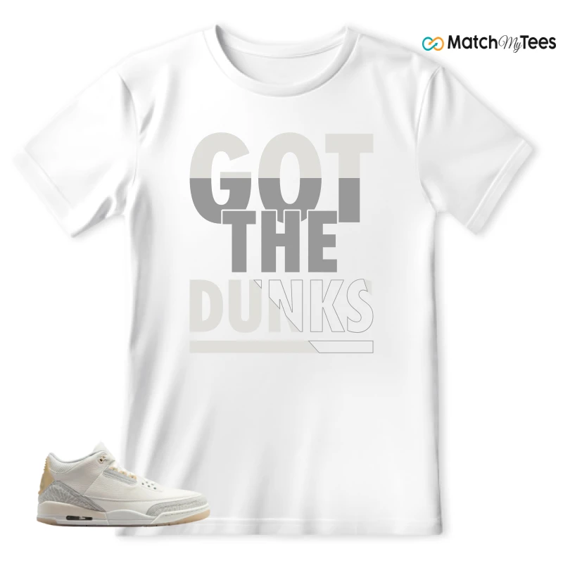 NIKE AIR JORDAN 3 CRAFT IVORY CREAM 2024 SNEAKER Matching Tees t-shirt