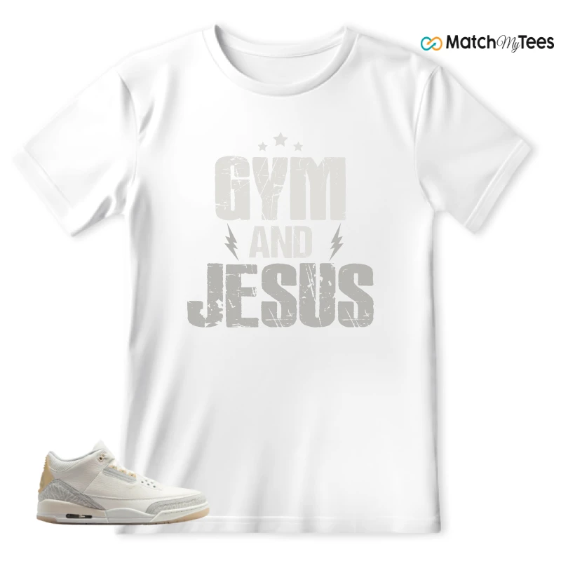 NIKE AIR JORDAN 3 CRAFT IVORY CREAM 2024 SNEAKER Matching Tees t-shirt