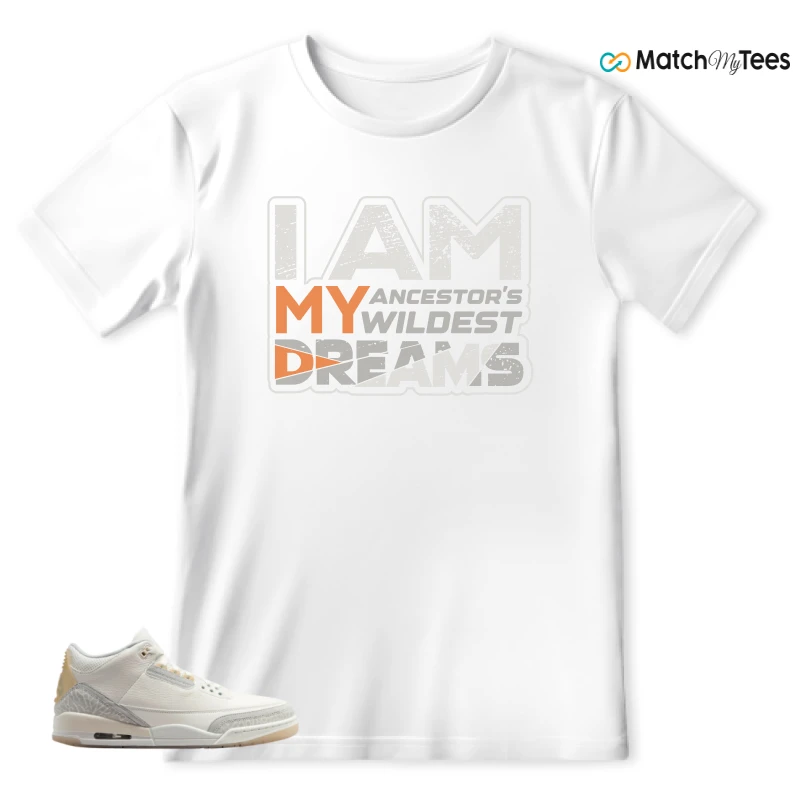 NIKE AIR JORDAN 3 CRAFT IVORY CREAM 2024 SNEAKER Matching Tees t-shirt