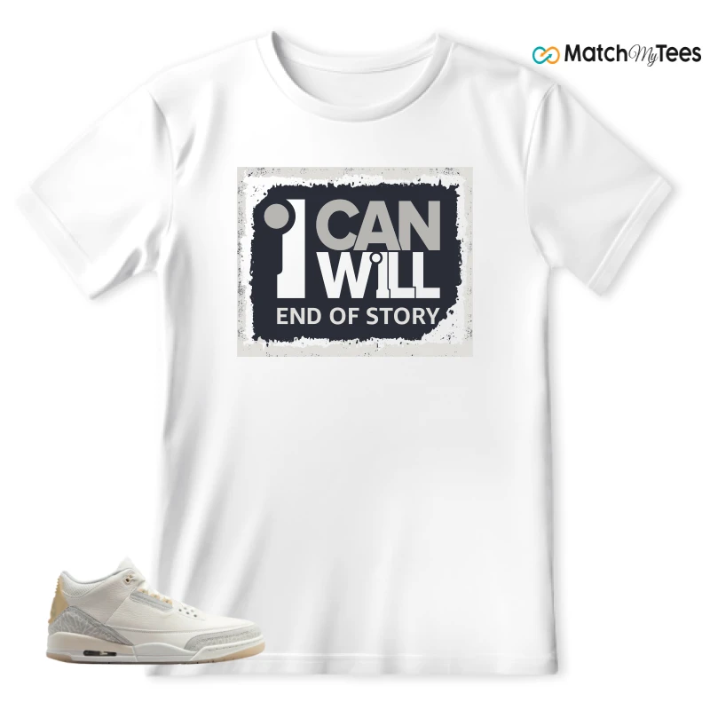 NIKE AIR JORDAN 3 CRAFT IVORY CREAM 2024 SNEAKER Matching Tees t-shirt