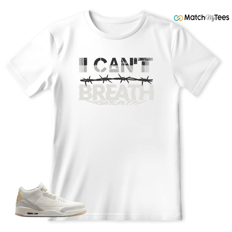 NIKE AIR JORDAN 3 CRAFT IVORY CREAM 2024 SNEAKER Matching Tees t-shirt