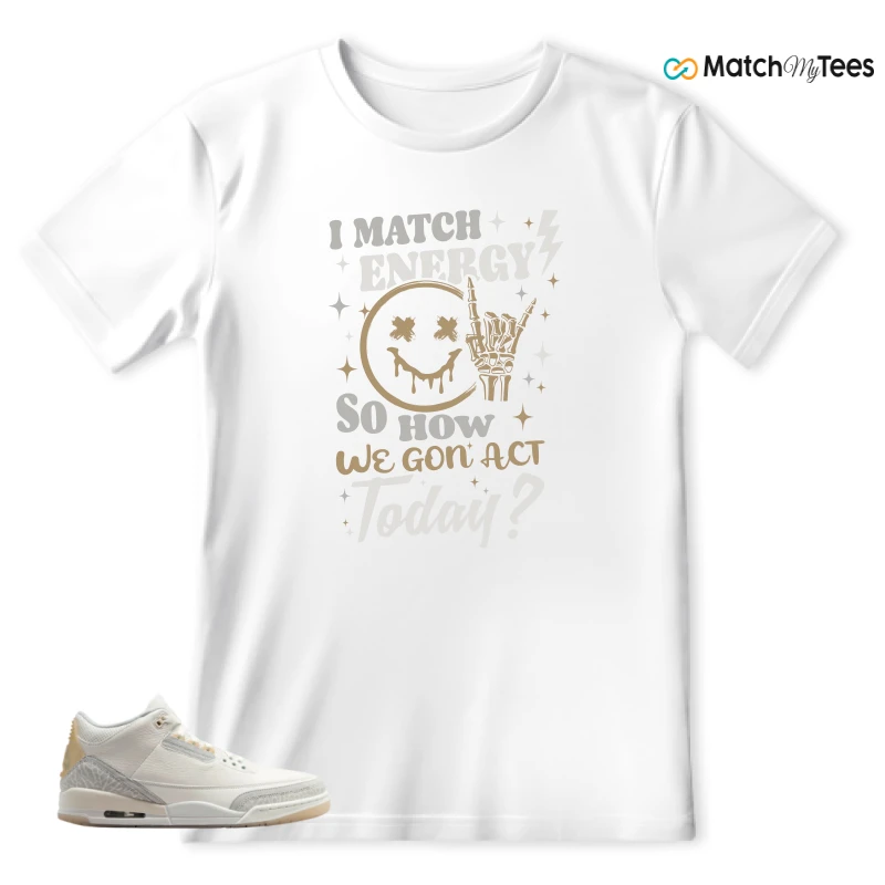 NIKE AIR JORDAN 3 CRAFT IVORY CREAM 2024 SNEAKER Matching Tees t-shirt