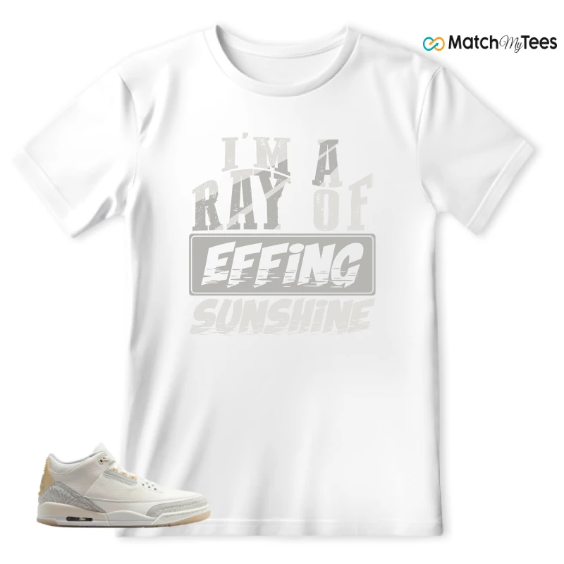 NIKE AIR JORDAN 3 CRAFT IVORY CREAM 2024 SNEAKER Matching Tees t-shirt