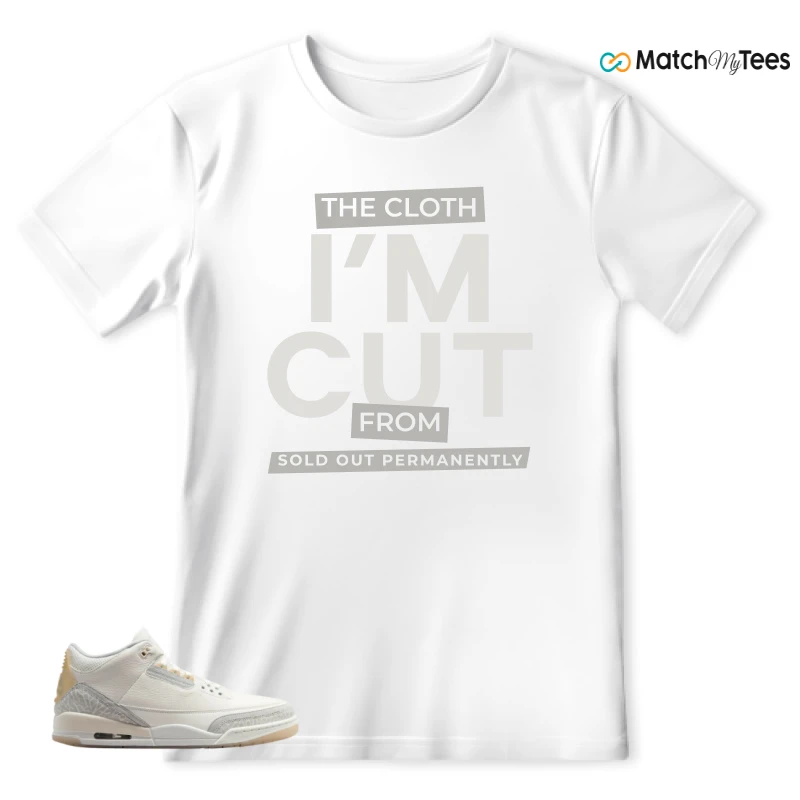NIKE AIR JORDAN 3 CRAFT IVORY CREAM 2024 SNEAKER Matching Tees t-shirt