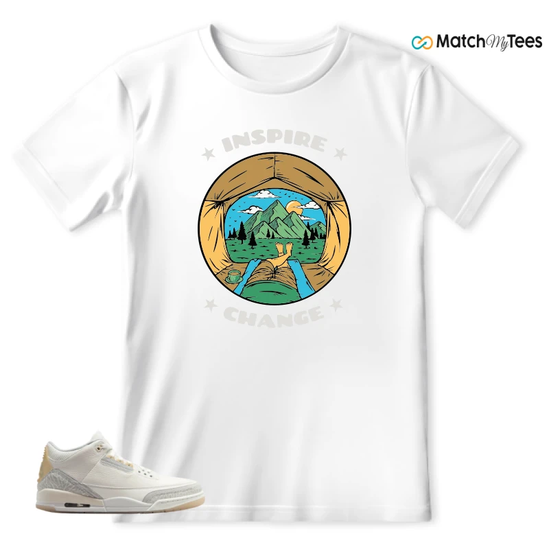 NIKE AIR JORDAN 3 CRAFT IVORY CREAM 2024 SNEAKER Matching Tees t-shirt